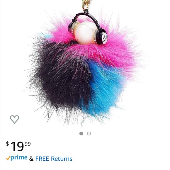 NWOT Betsy Johnson Pom Pom troll canteen crossbody - Picture 8 of 8